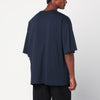 Dries Van Noten Oversized navy blue cotton T-shirt