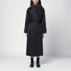 the garment Black cotton-blend Kelly trench coat
