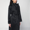 the garment Black cotton-blend Kelly trench coat