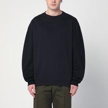  Dries Van Noten Navy blue sweatshirt with zip detail