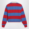 Polo Ralph Lauren Red/purplish blue striped polo