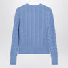 Polo Ralph Lauren Light blue cable-knit cotton cardigan