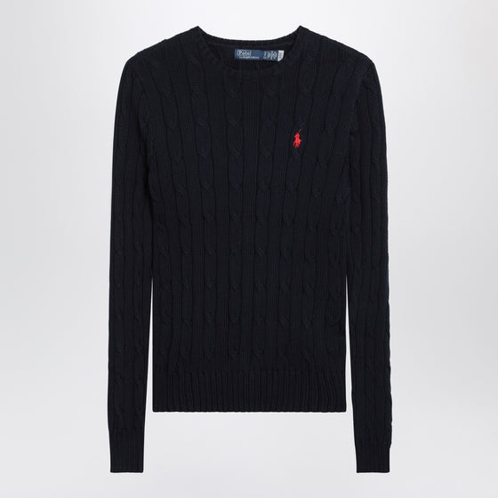 Polo Ralph Lauren Navy cotton cable-knit sweater