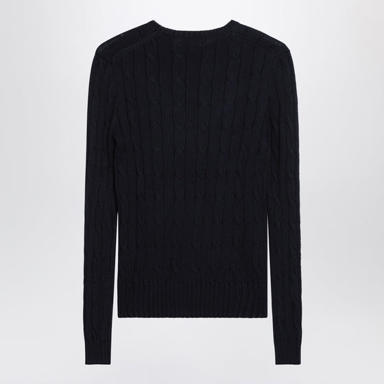Polo Ralph Lauren Navy cotton cable-knit sweater