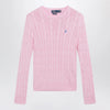 Polo Ralph Lauren Pink cable-knit cotton sweater
