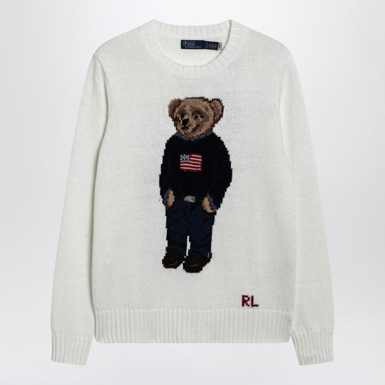 Polo Ralph Lauren White Polo Bear sweater