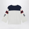 Polo Ralph Lauren Polo Bear oversized cotton T-shirt in white/navy