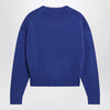 Polo Ralph Lauren Purplish blue sweater with logo intarsia