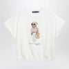 Polo Ralph Lauren Ivory Polo Bear short-sleeve cotton sweatshirt