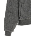 Polo Ralph Lauren Padded Knit Braided Bomber Jacket