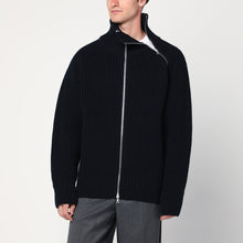  Dries Van Noten Black wool zip-up cardigan