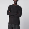 C.P. Company Dark grey cotton-blend ribbed sweater
