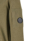 C.p. Company Lambswool Grs Cardigan With Lens Detail