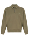 C.p. Company Grey Cotton Fleece Sweatshirt