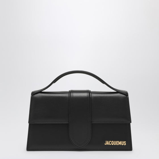 JACQUEMUS Le Grand Bambino bag in black leather