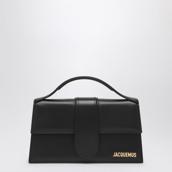 JACQUEMUS Le Grand Bambino bag in black leather