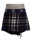 1/Off Check Scarf Reworked Skirt