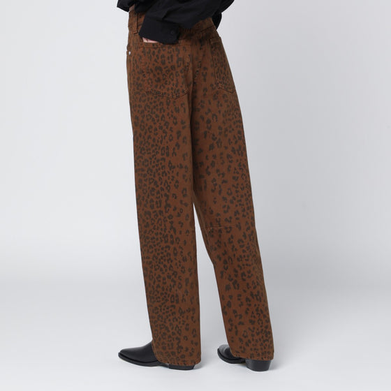 Citizens of Humanity Relaxed Miro jeans with cheetah print