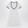 Courreges Courrèges Black/white mini dress in cotton