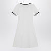 Courreges Courrèges Black/white mini dress in cotton