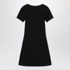 Courreges Courrèges White/black mini dress in cotton