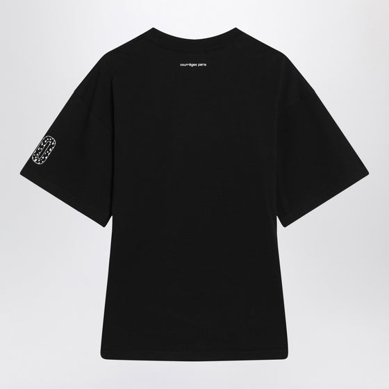 Courreges Courrèges black T-shirt with logo