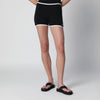 Courreges Courrèges Contrast mini jersey shorts in black cotton