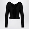 JACQUEMUS La Maille Pralu Longue black cardigan