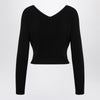 JACQUEMUS La Maille Pralu Longue black cardigan