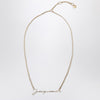 JACQUEMUS The gold necklace with logo