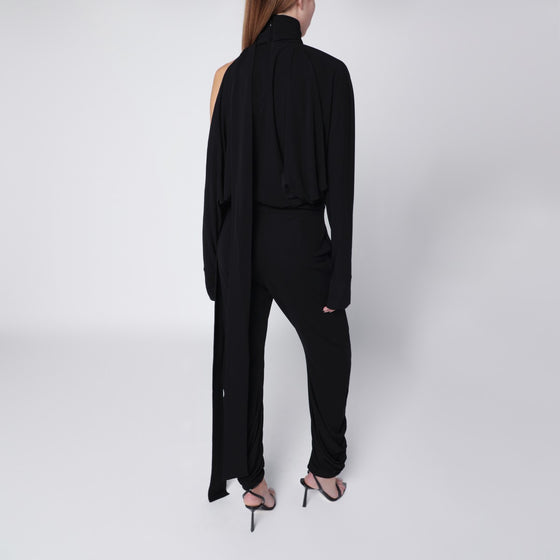 Francesco Murano Black one-shoulder blouse
