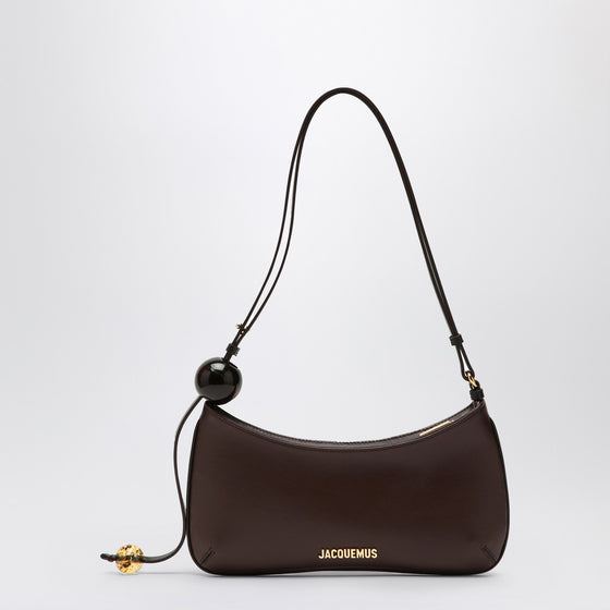 JACQUEMUS Le Bisou brown leather bag