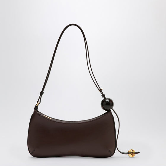 JACQUEMUS Le Bisou brown leather bag