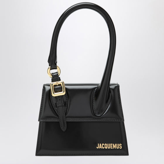 JACQUEMUS Medium black Chiquito bag with buckle