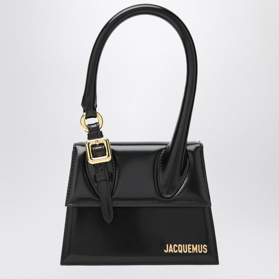 JACQUEMUS Medium black Chiquito bag with buckle