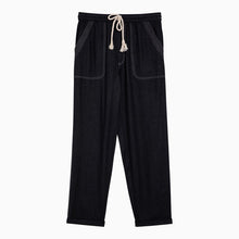  ISABEL MARANT Étoile Black silk trousers with drawstring