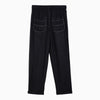 ISABEL MARANT Étoile Black silk trousers with drawstring