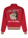 Second/Layer Aces Satin Club Bomber Jacket