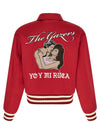 Second/Layer Aces Satin Club Bomber Jacket