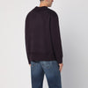 New Amsterdam Surf Association Plum polo cardigan with inlay