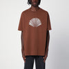 New Amsterdam Surf Association Brown cotton T-shirt with logo