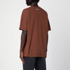New Amsterdam Surf Association Brown cotton T-shirt with logo
