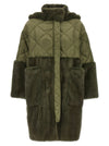 Blancha Nylon Diamond-visone Long Down Jacket