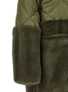 Blancha Nylon Diamond-visone Long Down Jacket
