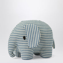  Bon Ton Toys Striped denim elephant plush 23 CM