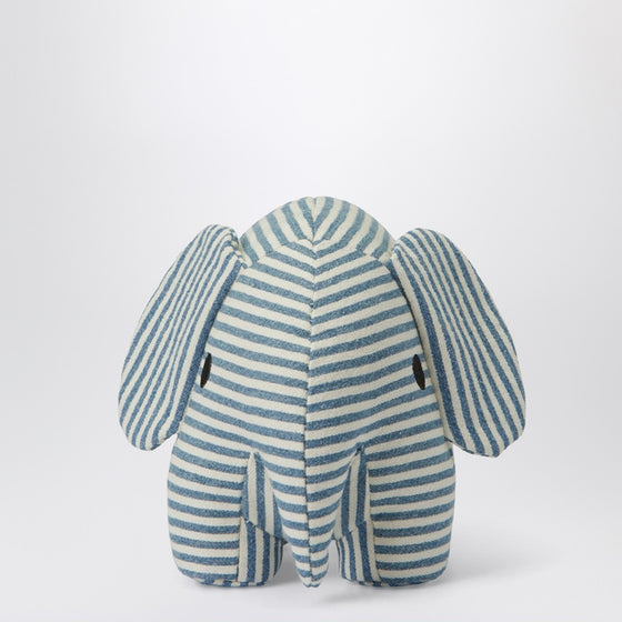 Bon Ton Toys Striped denim elephant plush 23 CM