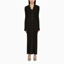  The Attico Black viscose long cardigan