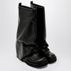 The Attico Combat Robin black leather boot