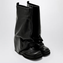  The Attico Combat Robin black leather boot