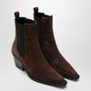 A.EMERY The Leo ankle boots in cognac suede